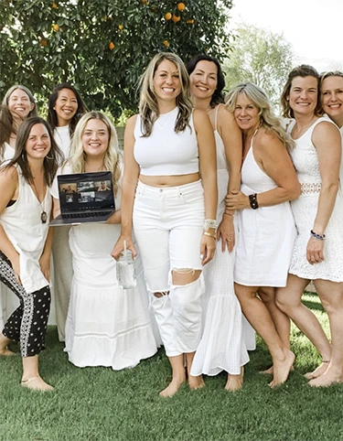 Natalie with coaches